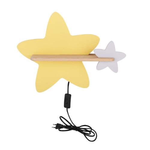 Kids LED wall light Star with cable