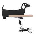 Kids LED wall light Dog with cable
