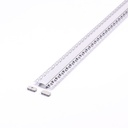 LED aluminijasti profil širok 2000 mm + mlečni pokrov 