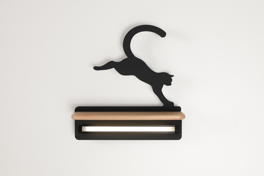 Kids LED wall light Jumping Cat