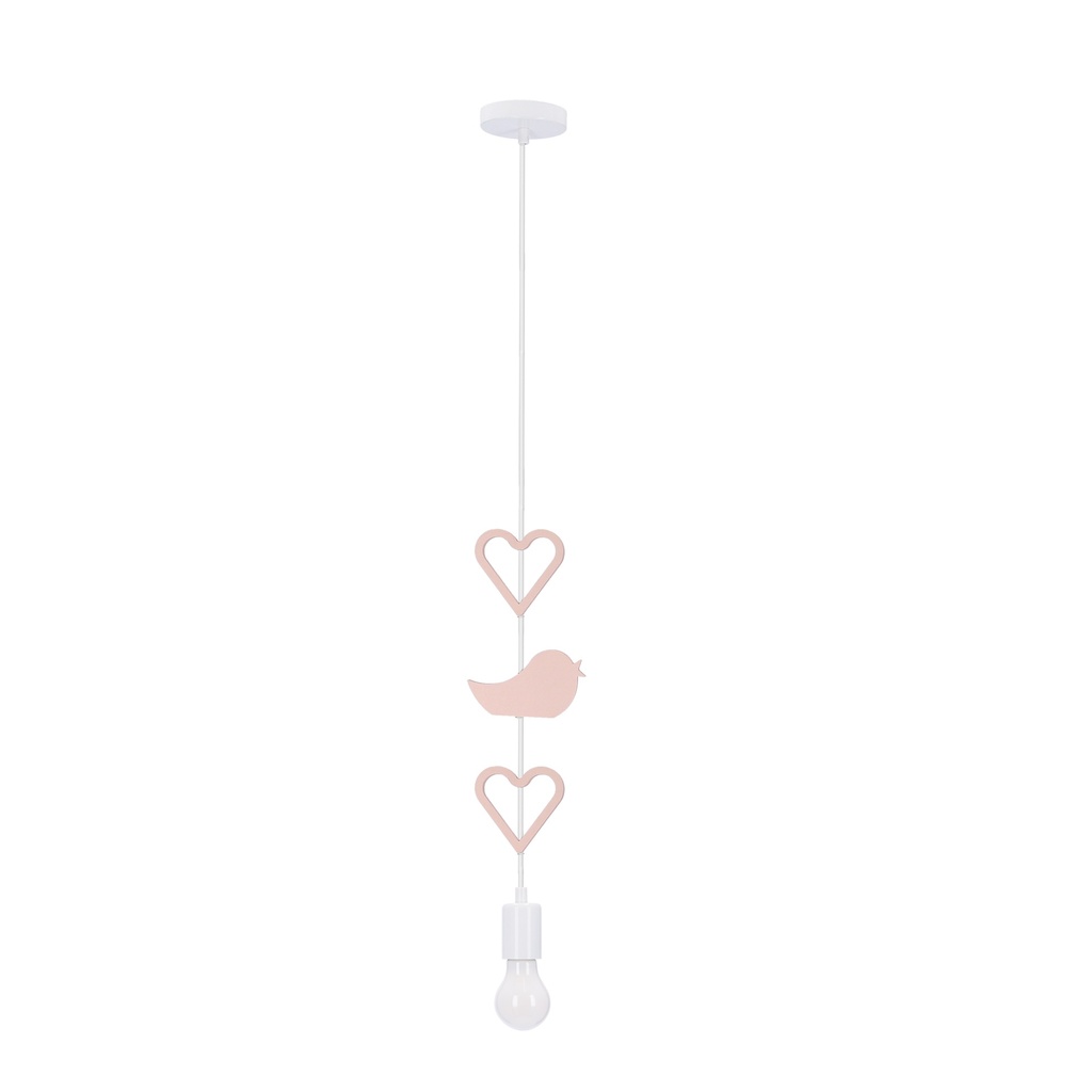 Kids pendant light Heart, Bird & Heart