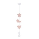Kids pendant light Star, Bird & Heart