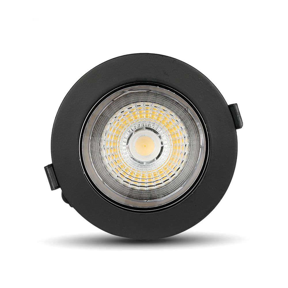 LED vgradna svetilka 30W SAMSUNG čip COB reflektor črno ohišje 4000K