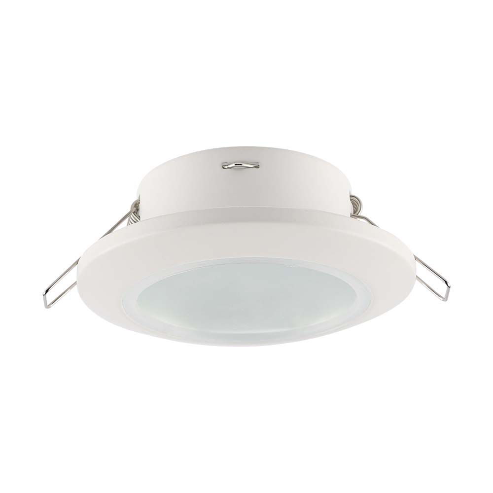 Okvir za reflektor GU10, okrogel, IP44, bel