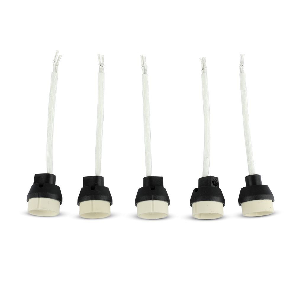 Grlo za LED sijalko GU10, PVC kabel, 5 kom