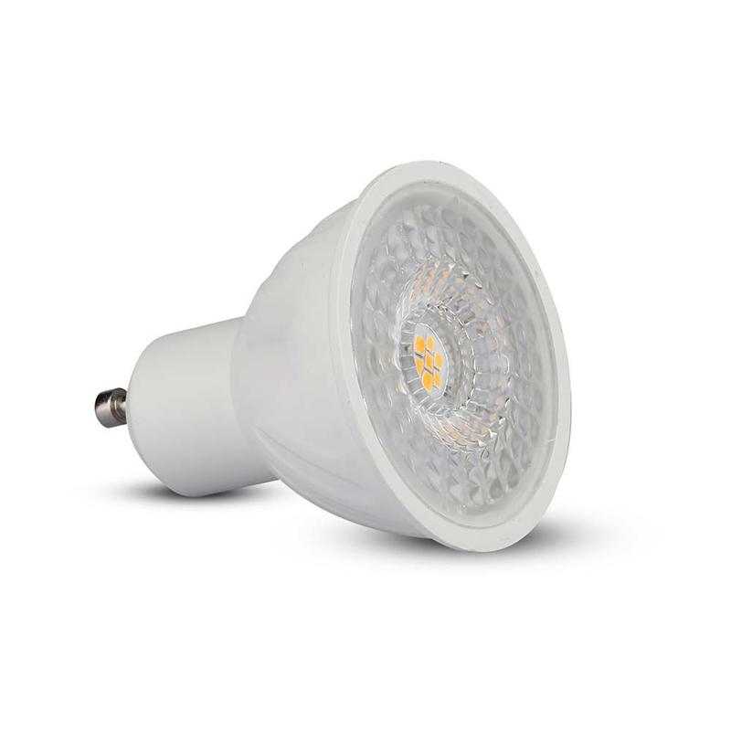 LED Spotlight SAMSUNG Chip GU10 6W Ripple Plastic Lens Cover 110° Dimmable 4000K